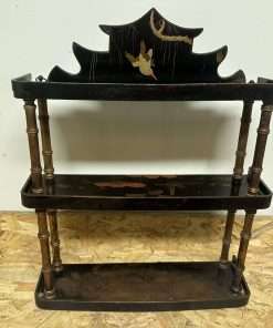 Edwardian 3 tier Japanned Wotnot Shelf