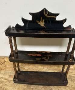 Alternative view of Edwardian 3 tier Japanned Wotnot Shelf