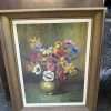 Original Mid-Century Floral Still Life Oil Painting – Anne Maillarie, 1962
